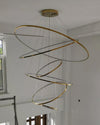 WOMO Large Tiered Ring Foyer Chandelier-WM2654 thumbnail
