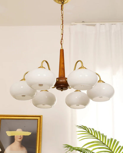 WOMO Retro Milk Glass Chandelier-WM2303