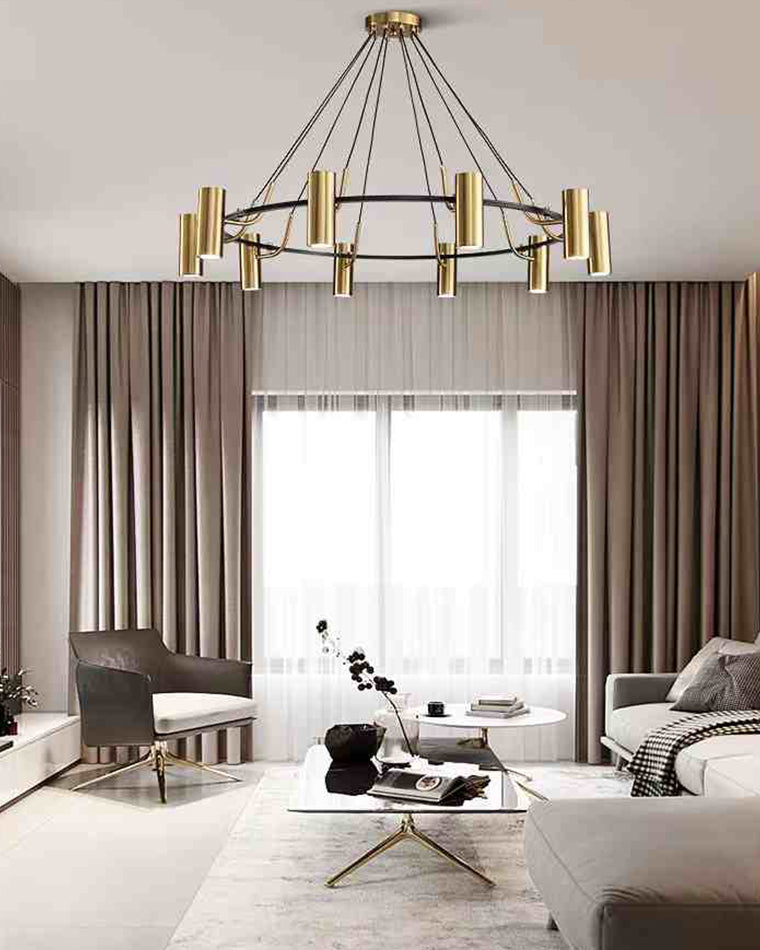 WOMO Gold Spotlight Chandelier-WM2698