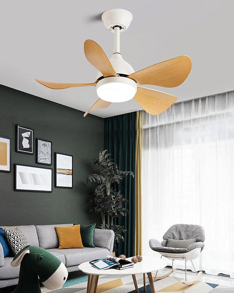 WOMO 5 Blade Small Ceiling Fan Lamp-WM5097