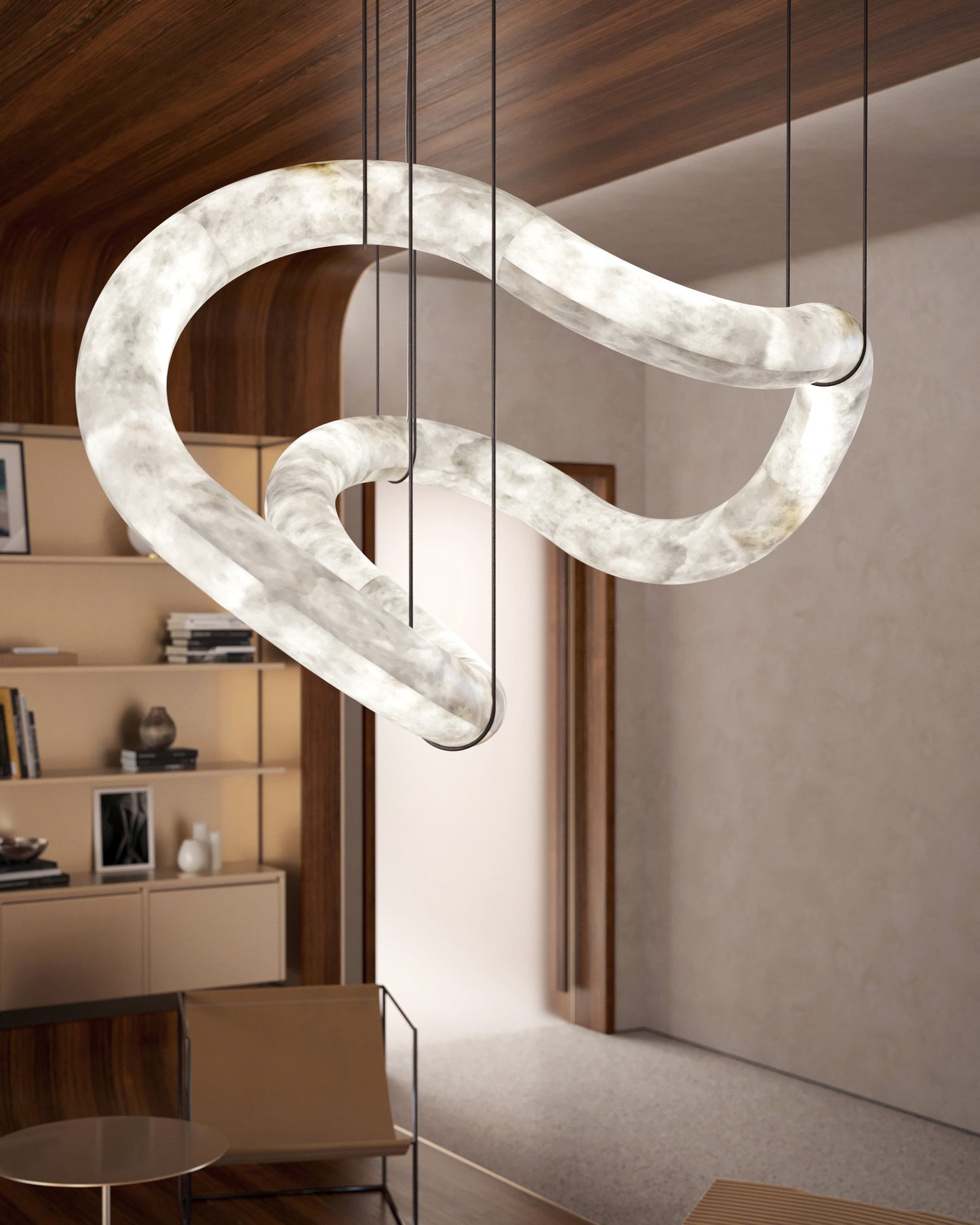 WOMO Infinity Alabaster Chandelier-WM2885