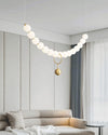 WOMO Pearl Brass Globe Dining Room Chandelier-WM2102b thumbnail