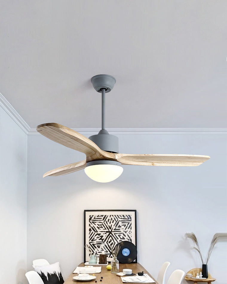 WOMO Mid Century Modern Ceiling Fan Lamp-WM5119