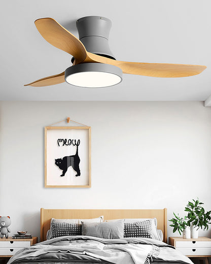 WOMO Flush Mount Ceiling Fan Lamp-WM5128