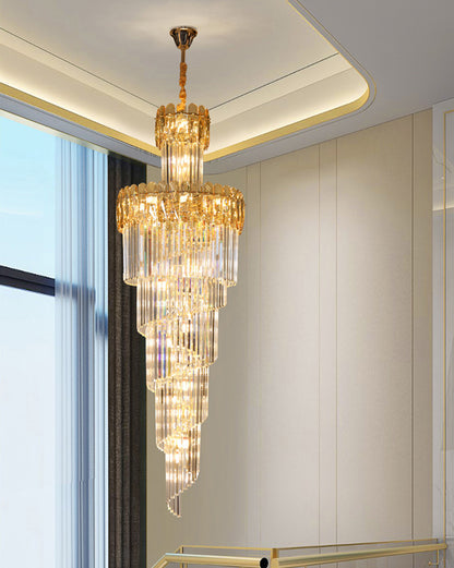 WOMO Cascading Crystal Chandelier-WM2387