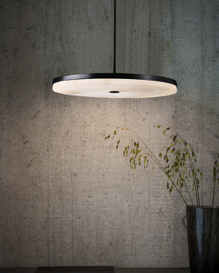 WOMO Disc Alabaster Pendant Light-WM2870