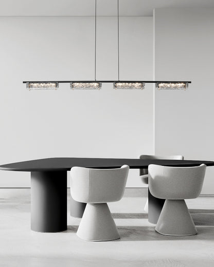 WOMO Black Linear Pendant Light-WM2331