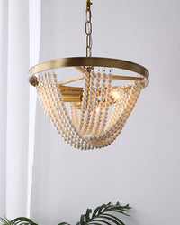 WOMO Pearl Beaded Chandelier-WM2407