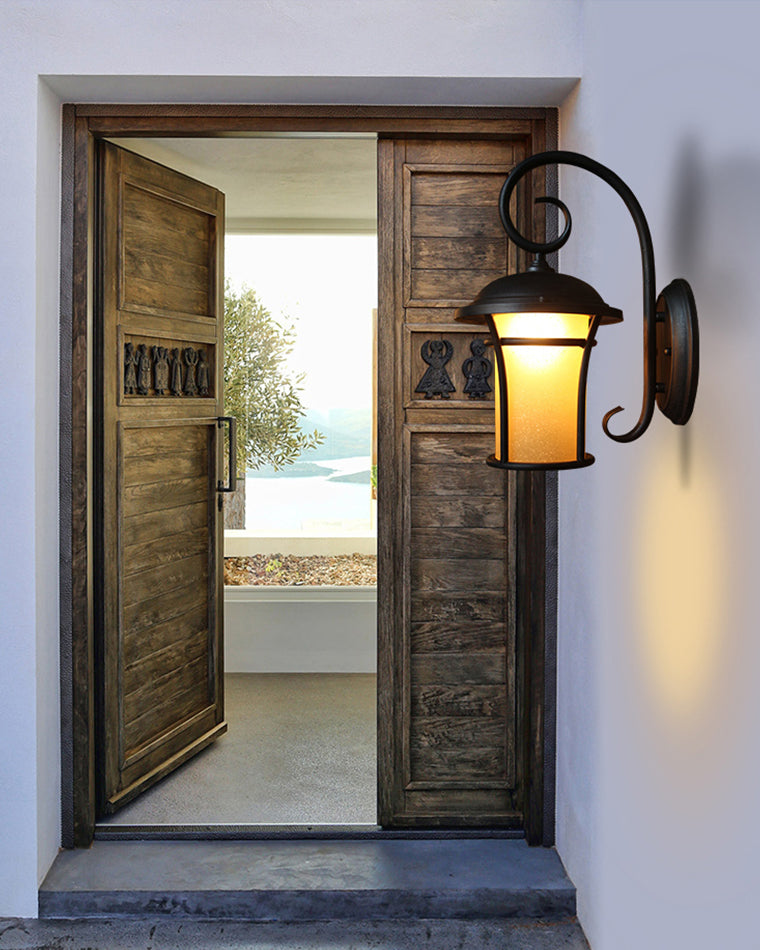 WOMO Nautical Black Outdoor Wall Light-WM9209