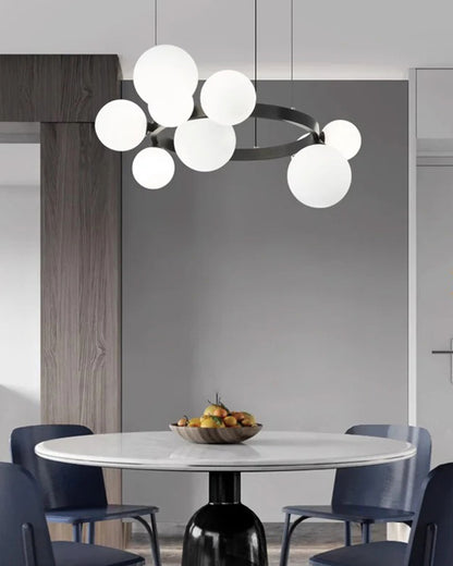 WOMO Circular Frosted Bubble Chandelier-WM2494