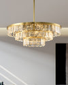 WOMO Tiered Gold Crystal Chandelier-WM2539 thumbnail