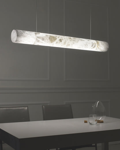 WOMO Alabaster Tube Linear Chandelier-WM2876