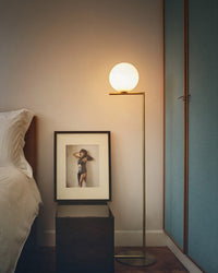 WOMO Glass Globe Floor Lamp-WM7128