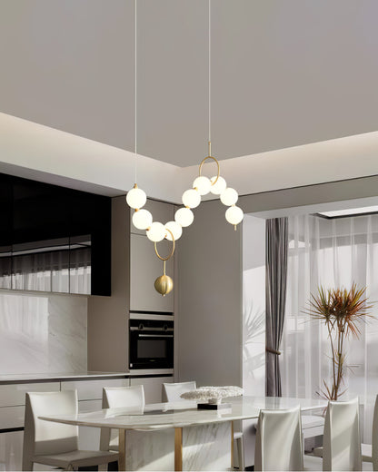 WOMO Pearl Wavy Chandelier-WM2102c