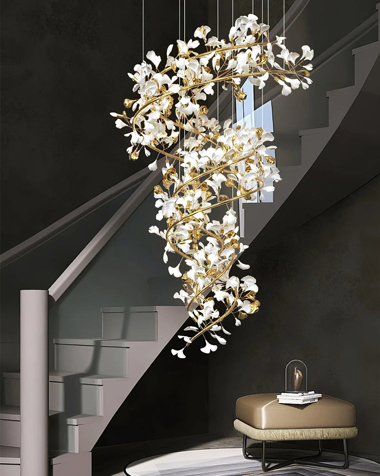 WOMO Gingko Spiral Chandelier-WM2423