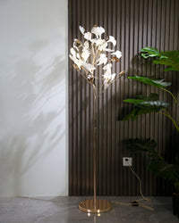 WOMO Ceramic Gingko Tree Floor Lamp-WM7137