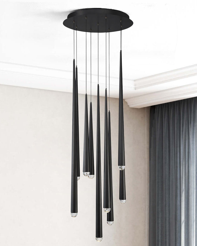 WOMO Cascading Tube Chandelier-WM2914