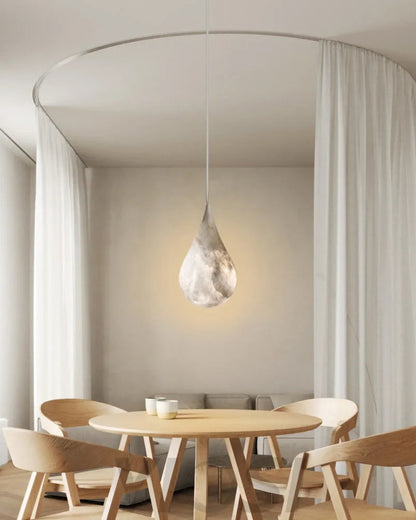 WOMO Alabaster Raindrop Pendant Light-WM2901