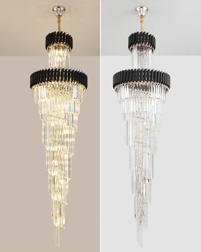 WOMO Cascading Crystal Prism Chandelier-WM2570