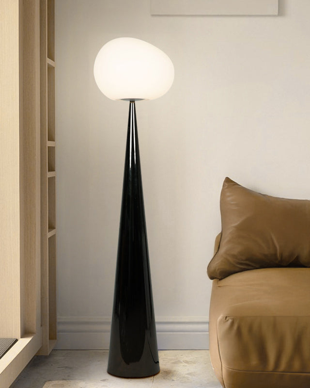 WOMO Globe Black Floor Lamp-WM7086