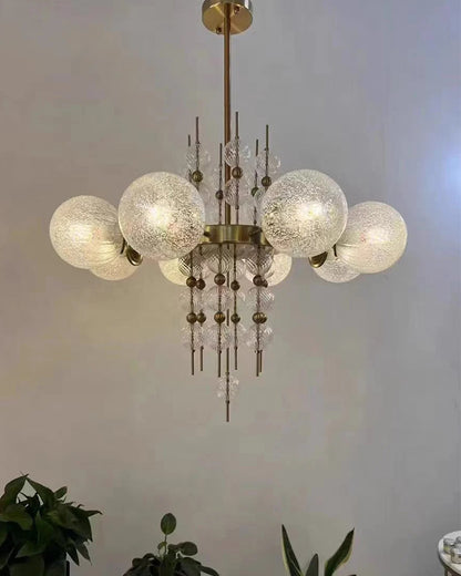 WOMO Textured Glass Bubble Chandelier-WM2769