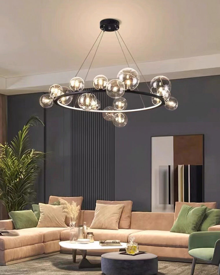 WOMO Circular Glass Bubble Chandelier-WM2493