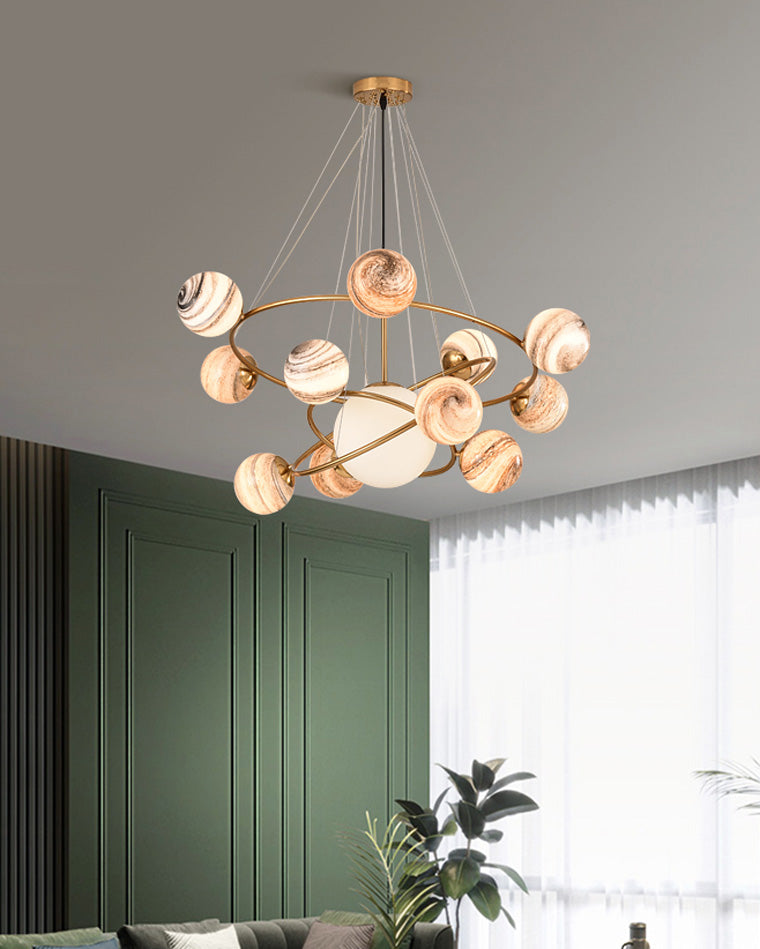 WOMO Planet Glass Chandelier-WM2385