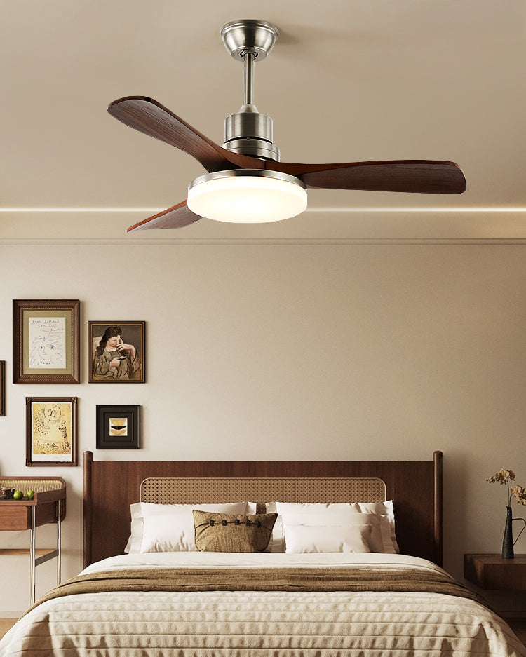 WOMO Mid Century Modern Ceiling Fan Lamp-WM5147