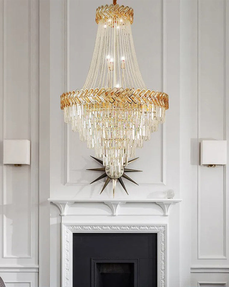 WOMO Tiered Crystal Chandelier-WM2381