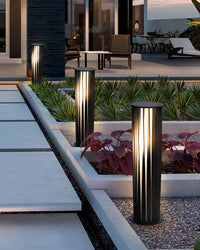 WOMO Decorative Solar Bollard Light-WM9179