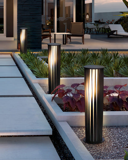 WOMO Decorative Solar Bollard Light-WM9179