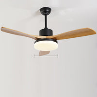 WOMO 3 Wood Blade Ceiling Fan Lamp - WM5174