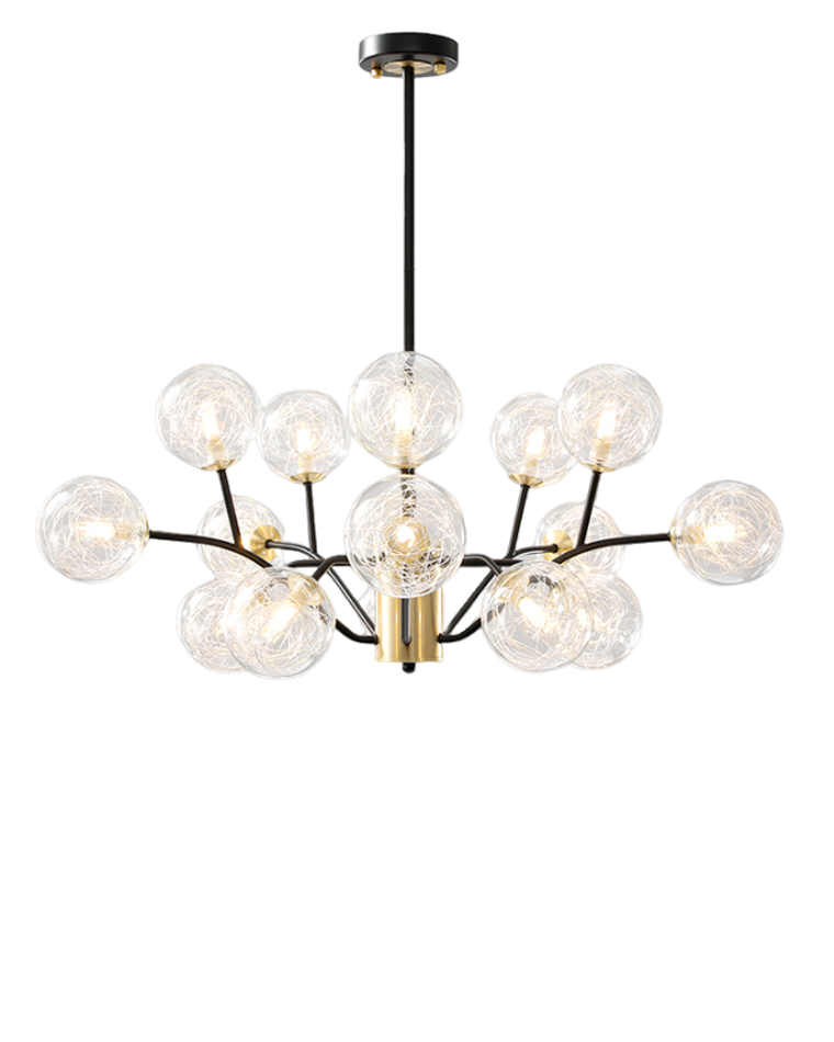 WOMO Branching Glass Bubble Chandelier-WM2328