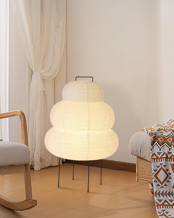 WOMO Lantern Fabric Floor Lamp-WM7091