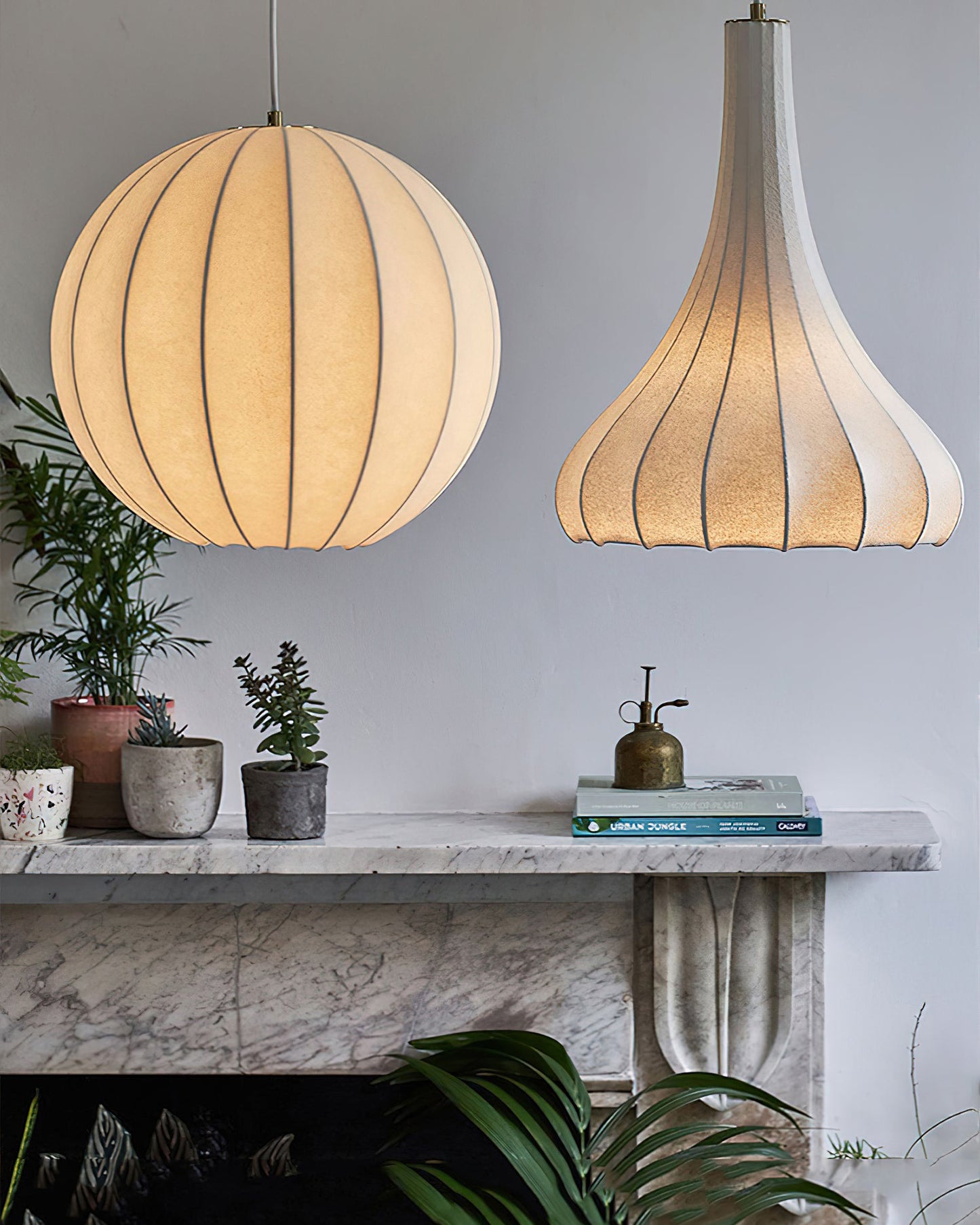 WOMO Cone Silk Pendant Light-WM2975