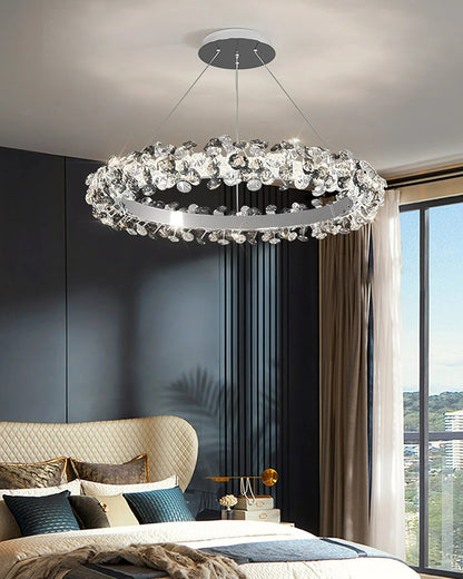 WOMO Tiered Circular Crystal Chandelier-WM2726