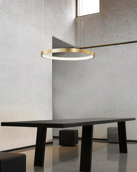 WOMO Tiered Circular Led Brass Chandelier-WM2345