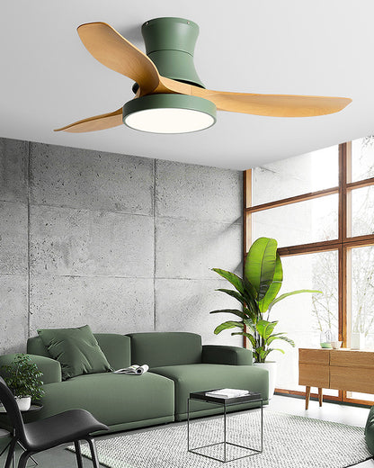 WOMO Flush Mount Ceiling Fan Lamp-WM5128