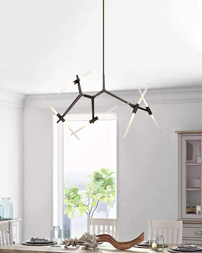 WOMO Adjustable Gold Branch Chandelier-WM2511