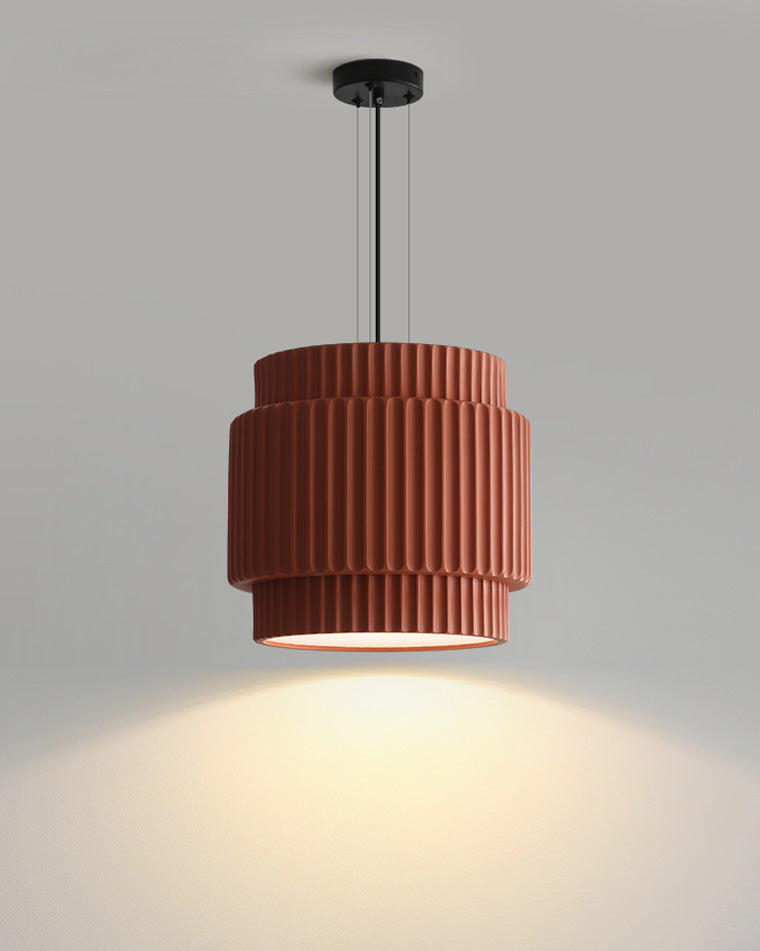 WOMO Ribbed Drum Pendant Light-WM2469