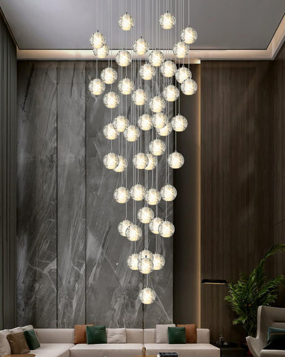 WOMO Glass Ball Rain Chandelier-WM2647