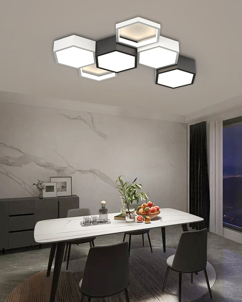 WOMO Honeycomb Flush Mount Ceiling Light-WM1127