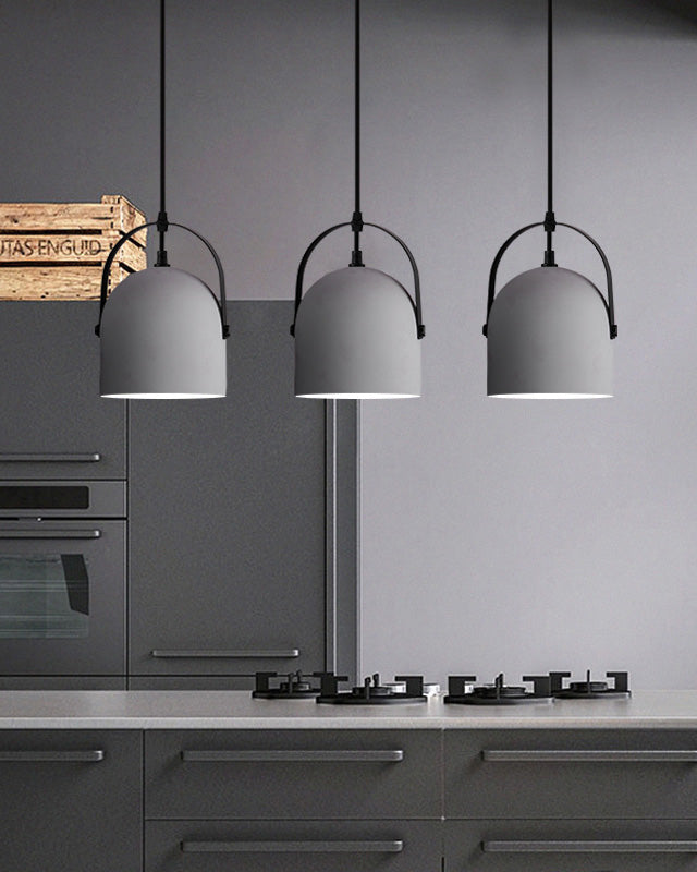 WOMO Concrete-like Bell Pendant Light-WM2565