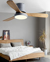 WOMO 3 Wood Blade Hugger Ceiling Fan Lamp-WM5120 thumbnail