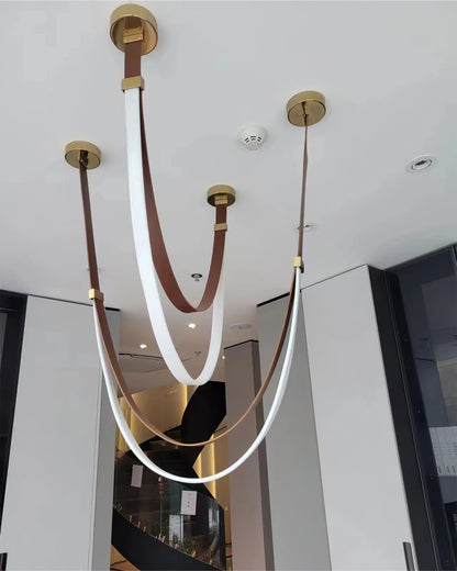 WOMO Ribbon Leather Chandelier-WM2908