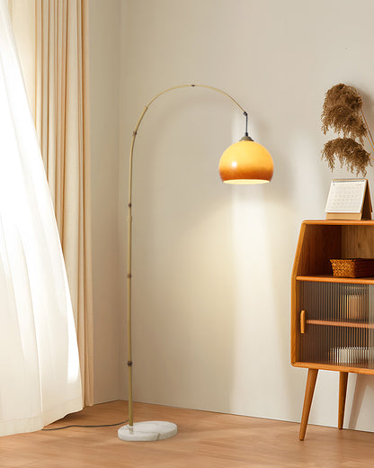 WOMO Hanging Bamboo Arc Floor Lamp-WM7133