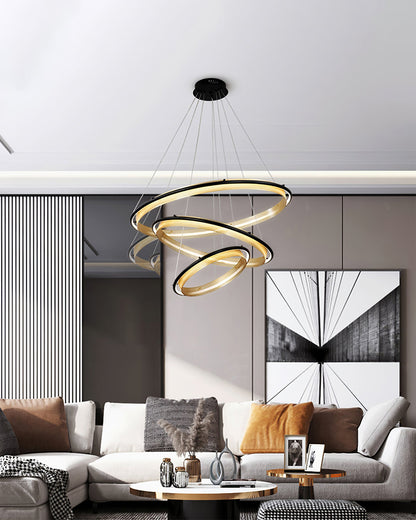 WOMO Tiered Circular Led Chandelier-WM2119b