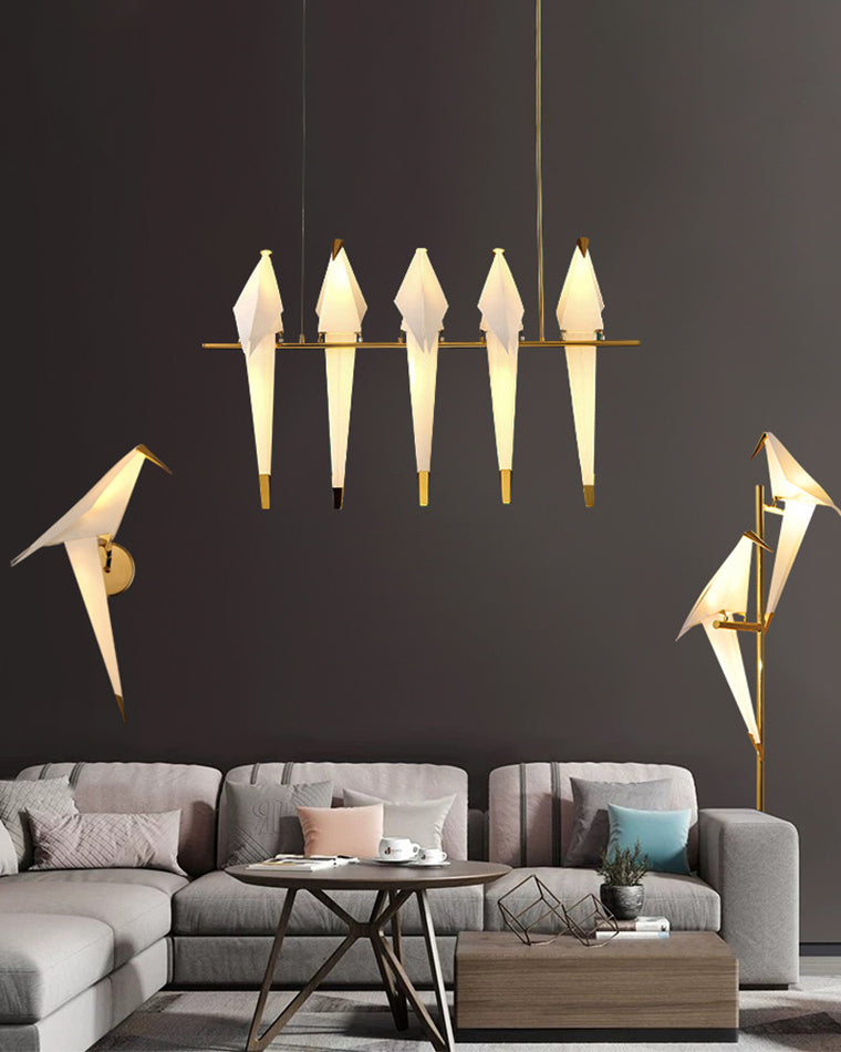 WOMO Origami Bird Linear Chandelier-WM2736