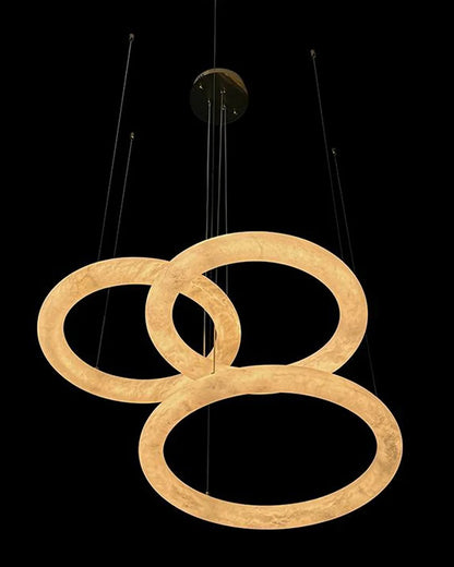 WOMO Alabaster Circle LED Chandelier-WM2873