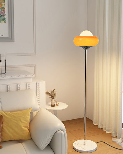 WOMO Torchiere Orange Floor Lamp-WM7092